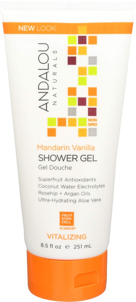 Andalou Naturals Mandarin Vanilla Vitalizing Shower Gel - 8.5 oz - görsel 1
