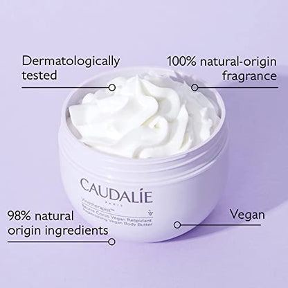 Caudalie Vinotherapist Replenishing Vegan Body Butter – Shea Butter & Grape-Seed Oil for Dry, Eczema-Prone Skin (250 mL)