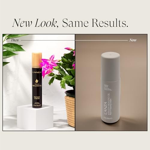 L'ANZA Keratin Healing Oil De-Frizz Cream - Anti-Humidity Smoothing Cream for Soft Control, Strength & Shine, Color Safe, Sulfate Free (4.7 Fl Oz) Avelisse