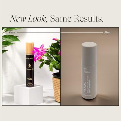 L'ANZA Keratin Healing Oil De-Frizz Cream - Anti-Humidity Smoothing Cream for Soft Control, Strength & Shine, Color Safe, Sulfate Free (4.7 Fl Oz) Avelisse