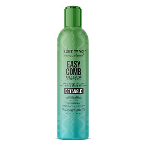 Texture My Way Easy Comb Leave-In Hair Detangler & Softening Crème Therapy - 12 oz for Coiled, Frizzy, Curly Hair - görsel 2