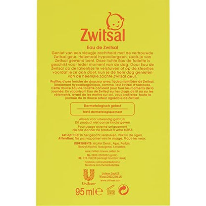 Zwitsal Baby Eau De Zwitsal Eau de Toilette – Gentle Fragrance for Children, 95 ml Avelisse