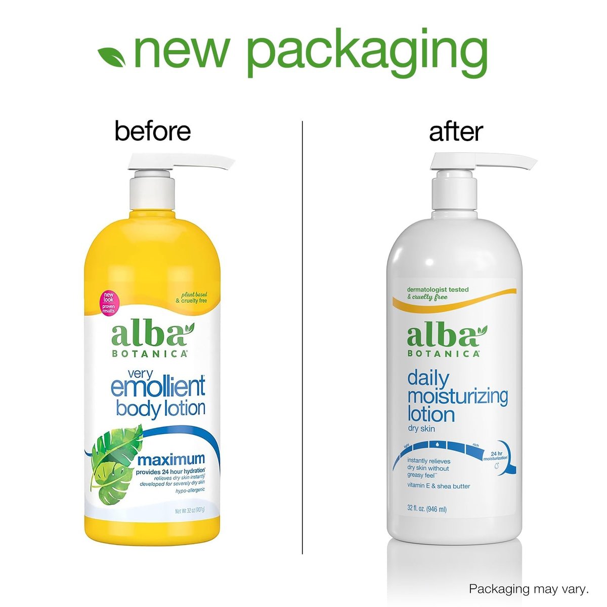 Alba Botanica Very Emollient Body Lotion, Maximum, 32 oz - Intense Moisture for Dry Skin Avelisse