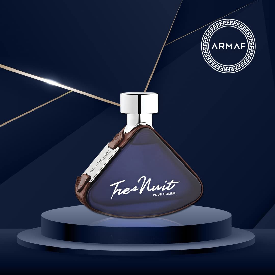Armaf Tres Nuit Pour Homme Eau de Toilette for Men - 3.4 oz (100ml) Spray, Fresh & Sophisticated Scent Avelisse