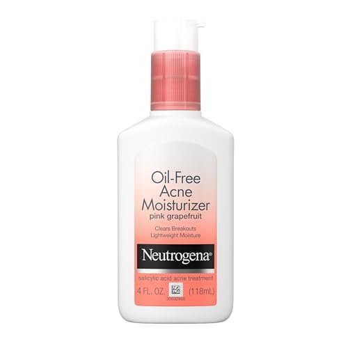 Neutrogena Oil Free Acne Moisturizer with 0.5% Salicylic Acid, Pink Grapefruit Face Lotion for Breakouts, Non-Greasy & Non-Comedogenic, 4 fl. oz - görsel 2