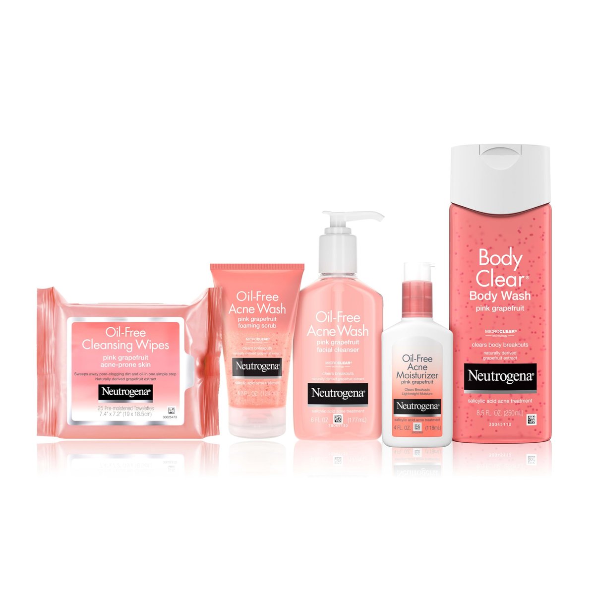 Neutrogena Oil Free Acne Moisturizer with 0.5% Salicylic Acid, Pink Grapefruit Face Lotion for Breakouts, Non-Greasy & Non-Comedogenic, 4 fl. oz - görsel 5