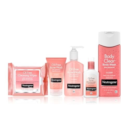 Neutrogena Oil Free Acne Moisturizer with 0.5% Salicylic Acid, Pink Grapefruit Face Lotion for Breakouts, Non-Greasy & Non-Comedogenic, 4 fl. oz - görsel 6