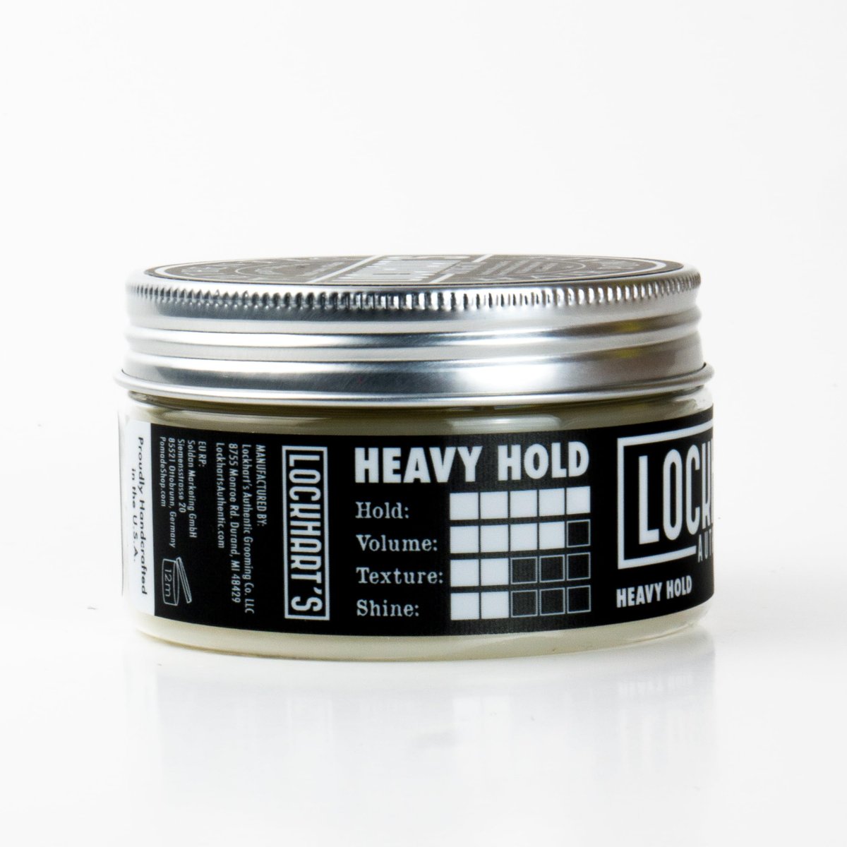 Lockhart's Heavy Hold Pomade - World's Strongest Oil Based Pomade for Men, Humidity & Sweat Proof, Low Shine, Coco Vanilla Scent, 3.4 oz - görsel 3