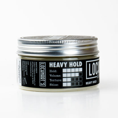 Lockhart's Heavy Hold Pomade - World's Strongest Oil Based Pomade for Men, Humidity & Sweat Proof, Low Shine, Coco Vanilla Scent, 3.4 oz