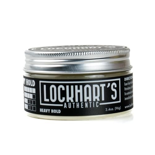 Lockhart's Heavy Hold Pomade - World's Strongest Oil Based Pomade for Men, Humidity & Sweat Proof, Low Shine, Coco Vanilla Scent, 3.4 oz - görsel 8
