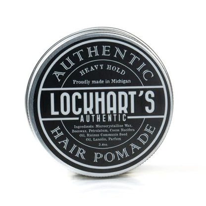Lockhart's Heavy Hold Pomade - World's Strongest Oil Based Pomade for Men, Humidity & Sweat Proof, Low Shine, Coco Vanilla Scent, 3.4 oz