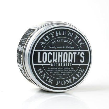 Lockhart's Heavy Hold Pomade - World's Strongest Oil Based Pomade for Men, Humidity & Sweat Proof, Low Shine, Coco Vanilla Scent, 3.4 oz