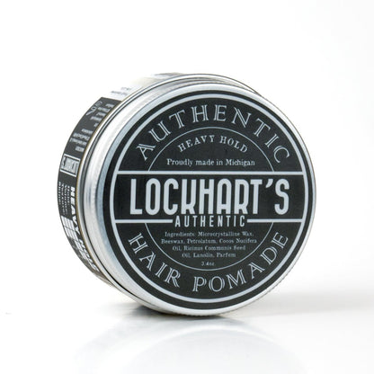 Lockhart's Heavy Hold Pomade - World's Strongest Oil Based Pomade for Men, Humidity & Sweat Proof, Low Shine, Coco Vanilla Scent, 3.4 oz