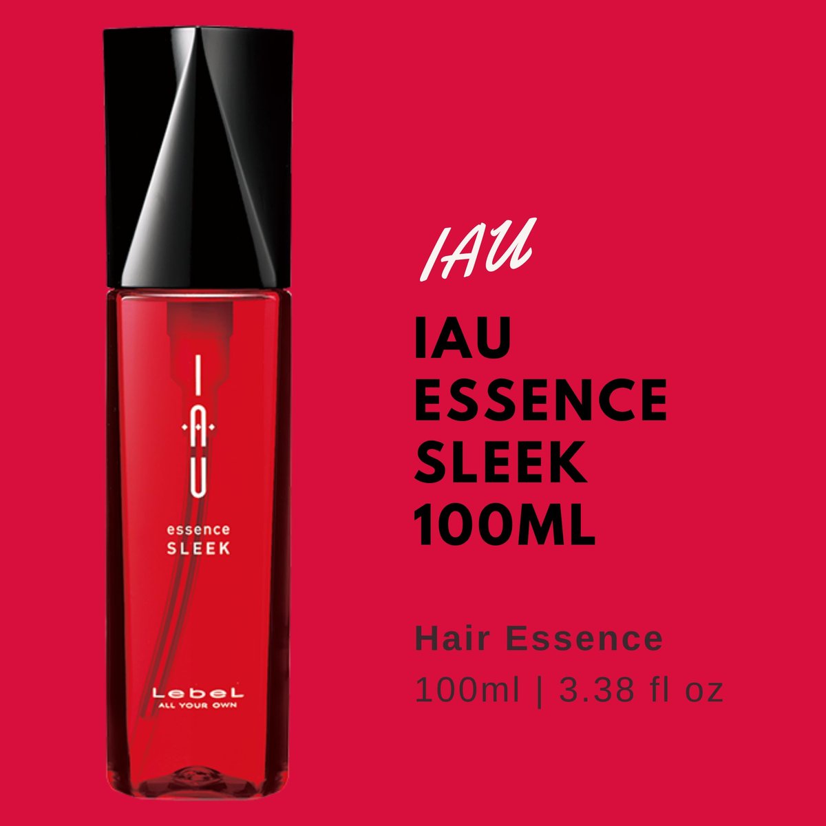 Lebel IAU Hair Essence 100ml - Sleek (Harajuku Culture Pack) - Lightweight Hair Treatment Oil for Smooth, Frizz-Free Hair - görsel 3