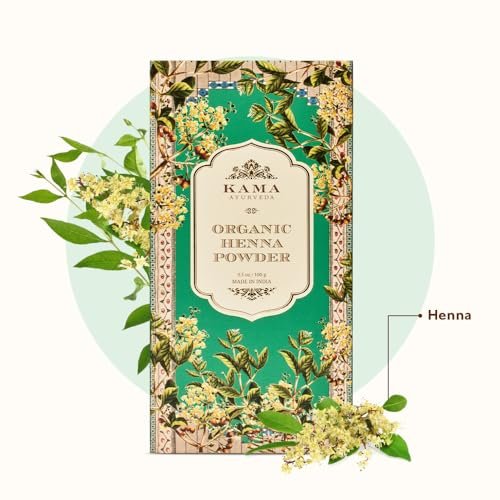 Kama Ayurveda 100% Organic Henna Powder - Natural Hair Color & Conditioner (100g) - görsel 6