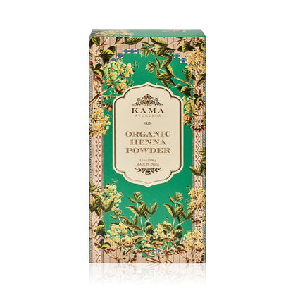 Kama Ayurveda 100% Organic Henna Powder - Natural Hair Color & Conditioner (100g)