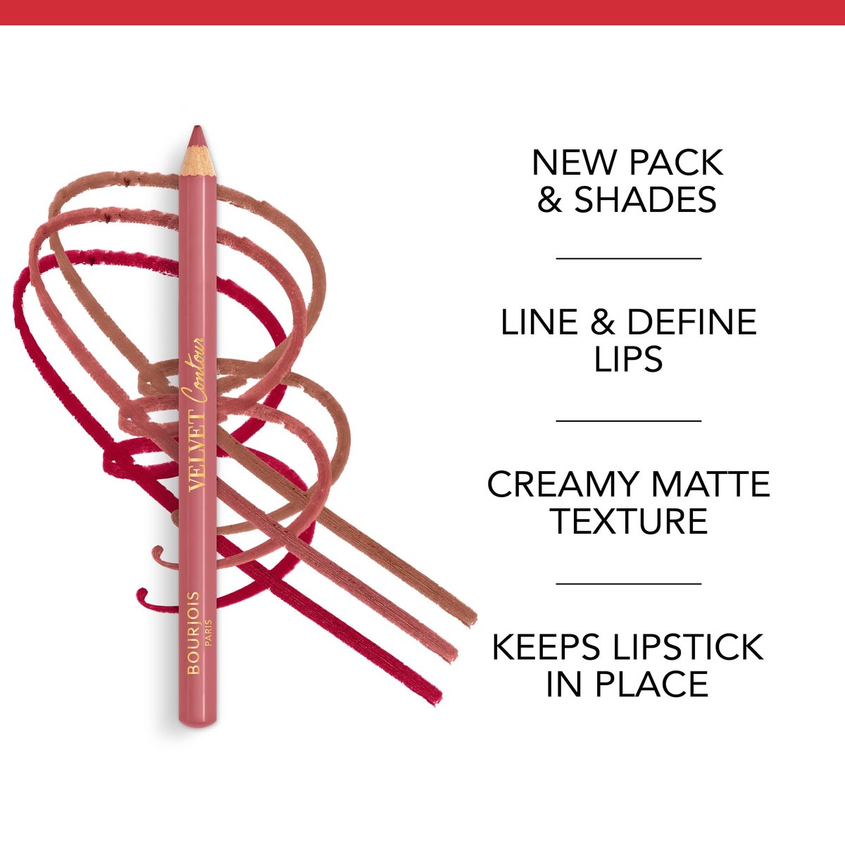 Bourjois Contour Edition Lip Liner - #02 Coton Candy - Long-Lasting Pink Lip Liner for Women - görsel 9