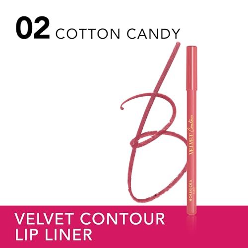 Bourjois Contour Edition Lip Liner - #02 Coton Candy - Long-Lasting Pink Lip Liner for Women - görsel 4