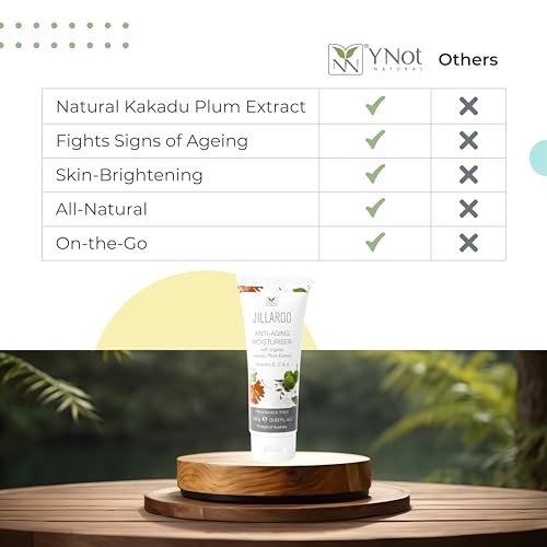 Jillaroo Natural Face Moisturizer with Kakadu Plum, Vitamins A, C, E & Antioxidants – 100g Face Cream for Dry Skin by Y-Not Natural - görsel 14