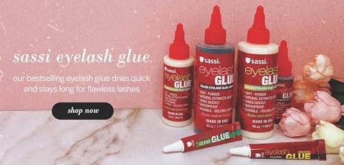 Sassi Eyelash Glue Dark 2oz – Quick-Drying, Waterproof, Long-Lasting Lash Adhesive with Natural Extracts | Made in USA - görsel 7