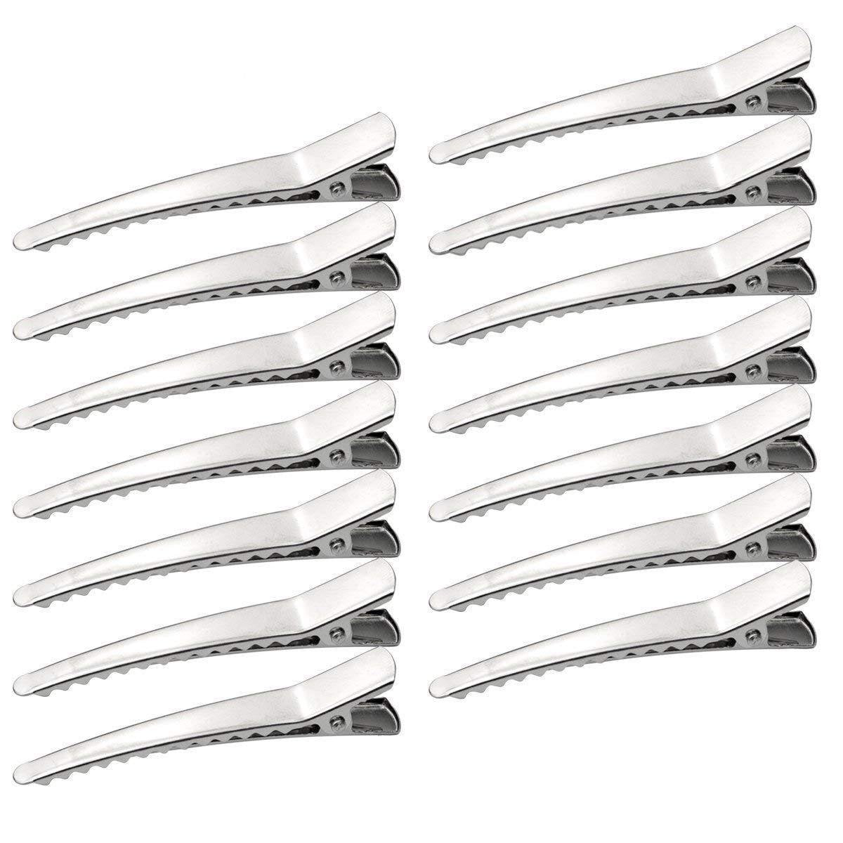 50 Pack Silver Metal Alligator Hair Clips - Marrywindix 2.36-Inch Hair Pins for Women, Girls & Hairdressers - görsel 1
