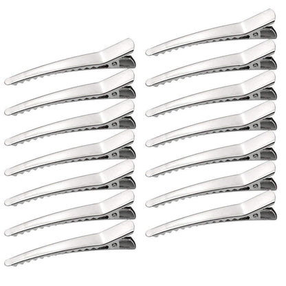 50 Pack Silver Metal Alligator Hair Clips - Marrywindix 2.36-Inch Hair Pins for Women, Girls & Hairdressers