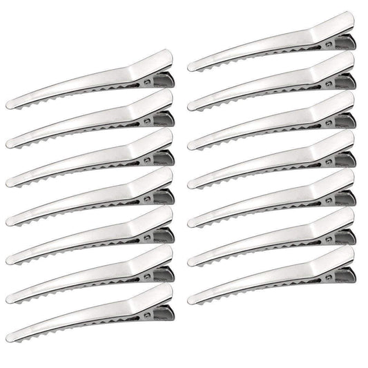 50 Pack Silver Metal Alligator Hair Clips - Marrywindix 2.36-Inch Hair Pins for Women, Girls & Hairdressers