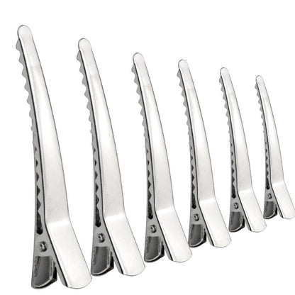 50 Pack Silver Metal Alligator Hair Clips - Marrywindix 2.36-Inch Hair Pins for Women, Girls & Hairdressers