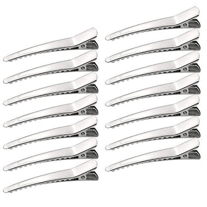 50 Pack Silver Metal Alligator Hair Clips - Marrywindix 2.36-Inch Hair Pins for Women, Girls & Hairdressers