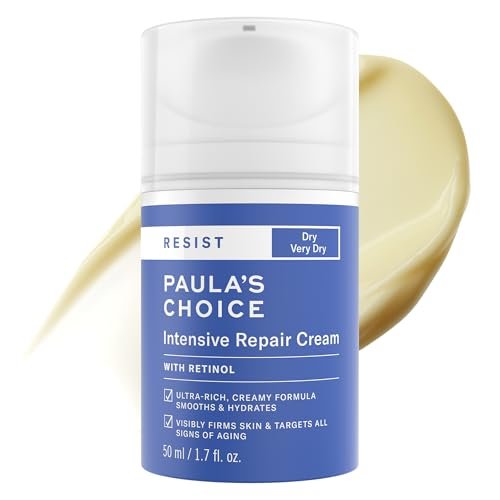 Paula's Choice RESIST Intensive Repair Face Moisturizer with Retinol, Hyaluronic Acid & Jojoba - Anti-Aging Cream for Dry, Chapped Skin, Fragrance-Free, 1.7 oz Avelisse