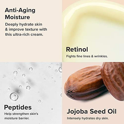 Paula's Choice RESIST Intensive Repair Face Moisturizer with Retinol, Hyaluronic Acid & Jojoba - Anti-Aging Cream for Dry, Chapped Skin, Fragrance-Free, 1.7 oz Avelisse