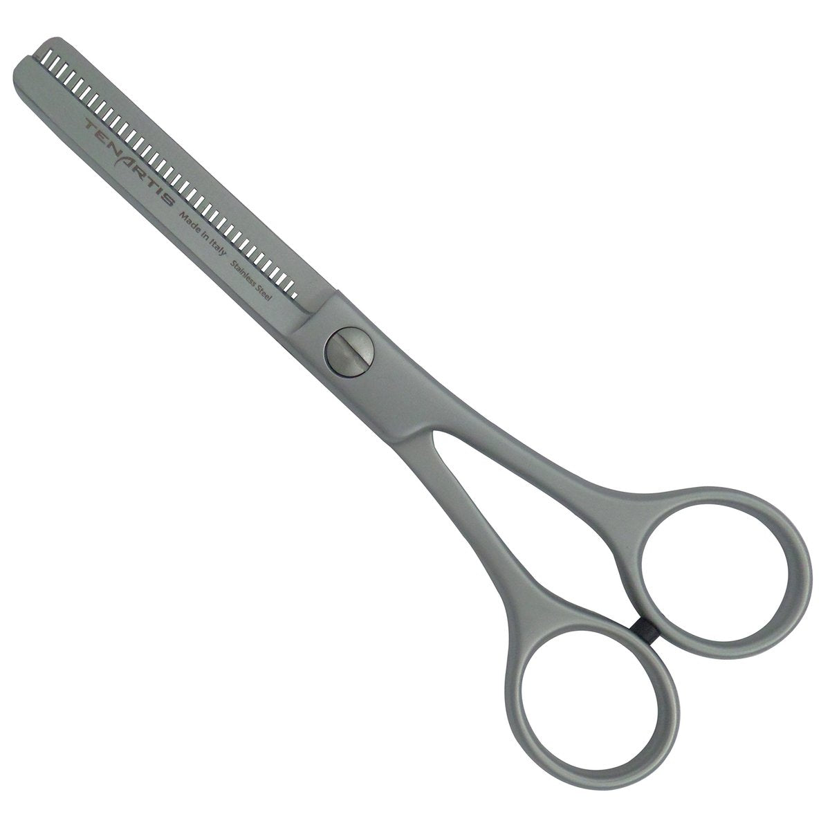 Stainless Steel Professional Hair Thinning Scissors - Made in Italy - görsel 3