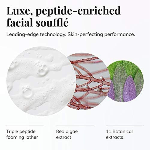Le Mieux Peptide Foam Cleanser - Age Defying Face Wash with Marine Collagen & 3 Peptides for Glowing Skin, Foaming Cleanser for Dry Skin, 6 oz Avelisse