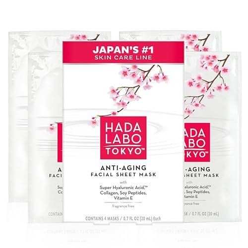 Hada Labo Tokyo Ultimate Anti-aging Facial Mask – Hydrating & Firming Sheet Mask, 0.7 oz Avelisse