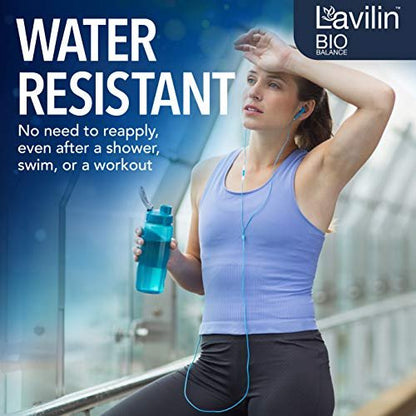 LAVILIN Roll On Deodorant - Aluminum Free, 72 Hour Odor Protection for Sensitive Skin - 2 oz