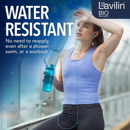 LAVILIN Roll On Deodorant - Aluminum Free, 72 Hour Odor Protection for Sensitive Skin - 2 oz