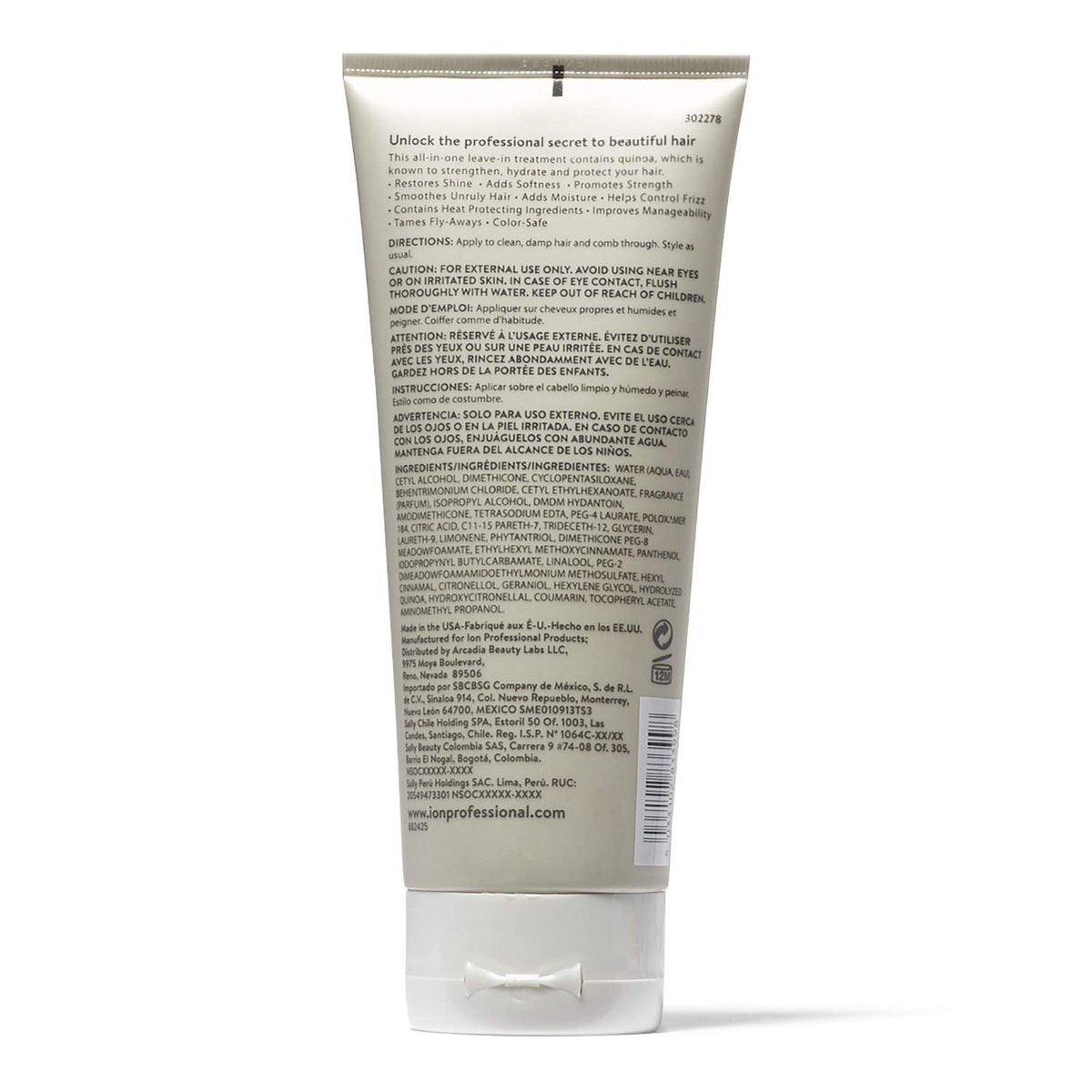 Ion Repair BB Cream Leave-In Conditioning Treatment - 6 fl oz | Paraben Free & Vegan Hair Mask for All Hair Types - görsel 3