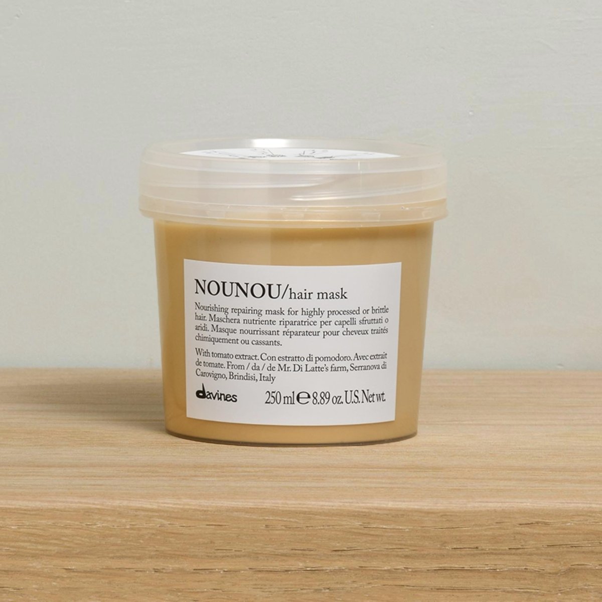 Davines NOUNOU Hair Mask – Restorative Treatment for Damaged, Chemically Treated Hair with Tomato Extract, 8.45 Fl Oz Avelisse