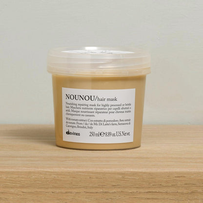 Davines NOUNOU Hair Mask – Restorative Treatment for Damaged, Chemically Treated Hair with Tomato Extract, 8.45 Fl Oz Avelisse