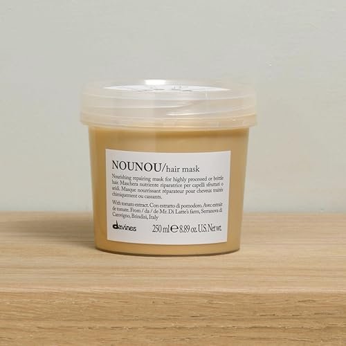 Davines NOUNOU Hair Mask – Restorative Treatment for Damaged, Chemically Treated Hair with Tomato Extract, 8.45 Fl Oz Avelisse