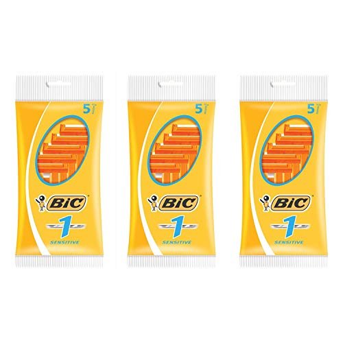 BIC Sensitive Skin Razor Blade Refills, 3-Pack of 5 Cartridges (Total 15 Blades) - görsel 2
