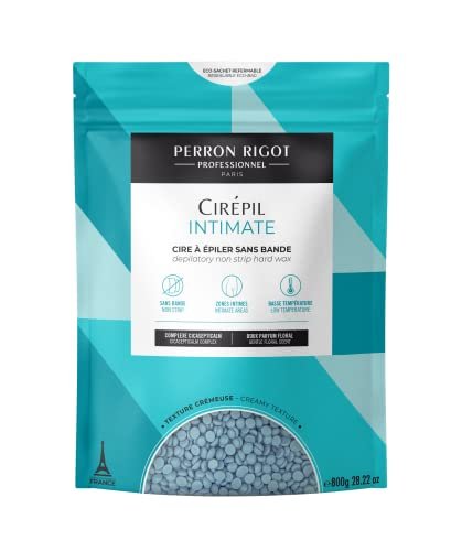 Cirepil Intimate Hard Wax Beads – 800g / 28.22 oz with Cicasepticalm & Coconut Oil – Specialized for Brazilian & Bikini Waxing – Creamy Anti-Bump Hair Removal for Sensitive Areas – Refill Bag Avelisse