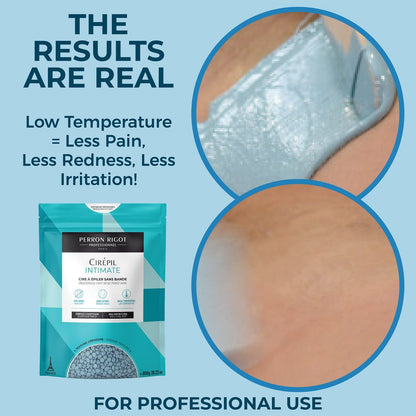 Cirepil Intimate Hard Wax Beads – 800g / 28.22 oz with Cicasepticalm & Coconut Oil – Specialized for Brazilian & Bikini Waxing – Creamy Anti-Bump Hair Removal for Sensitive Areas – Refill Bag Avelisse