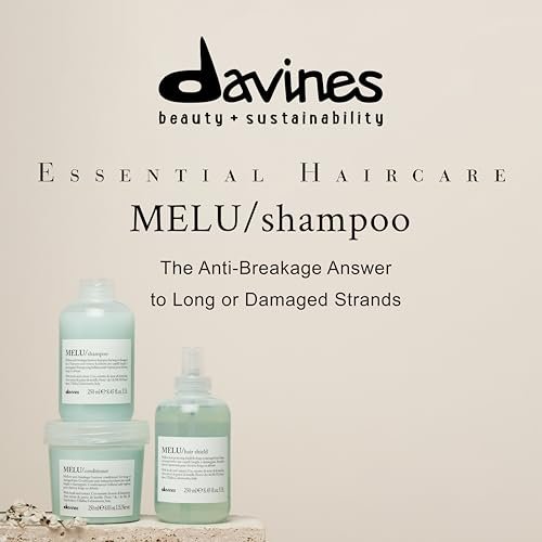 Davines MELU Shampoo, Elasticizing Anti-Breakage Gentle Cleansing Action for Long or Damaged Hair - 8.45 Fl Oz - görsel 4