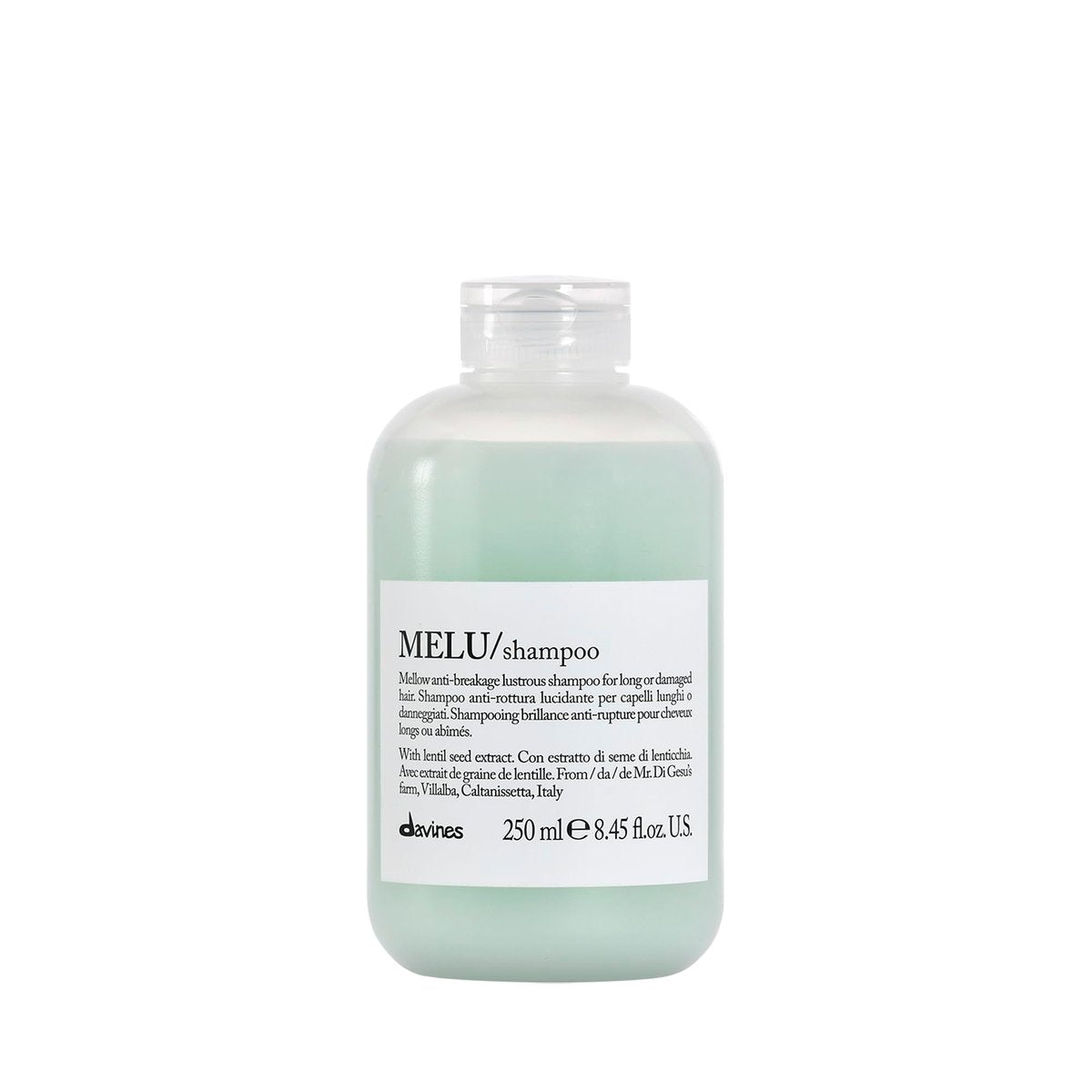 Davines MELU Shampoo, Elasticizing Anti-Breakage Gentle Cleansing Action for Long or Damaged Hair - 8.45 Fl Oz - görsel 1