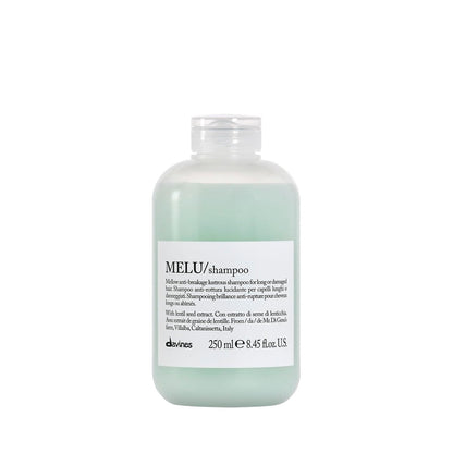 Davines MELU Shampoo, Elasticizing Anti-Breakage Gentle Cleansing Action for Long or Damaged Hair - 8.45 Fl Oz