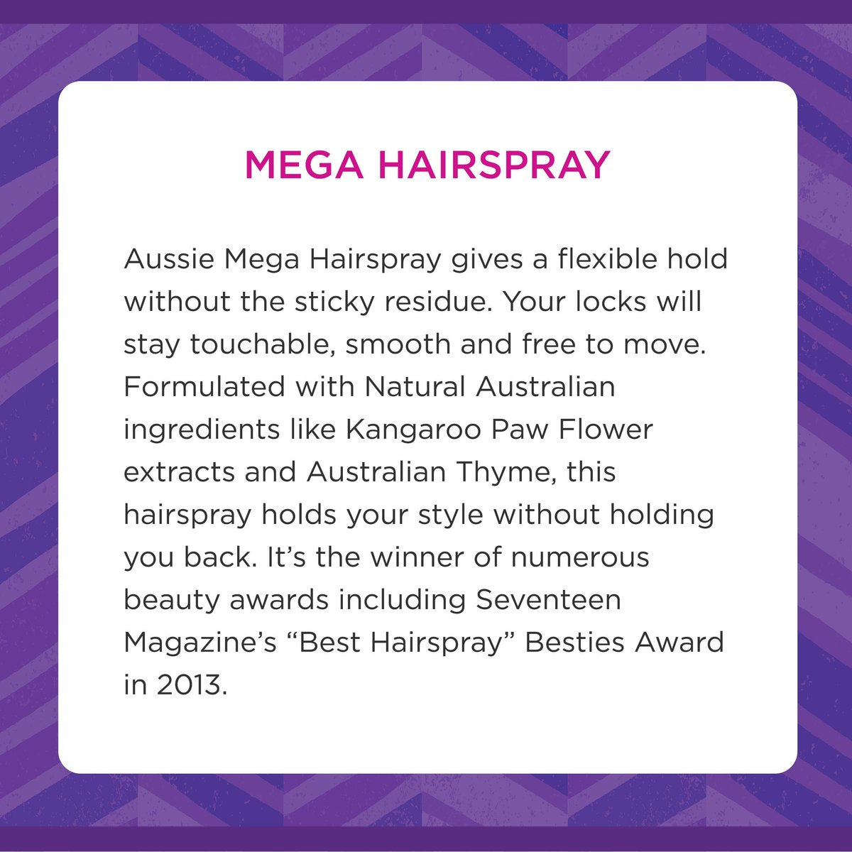 Aussie Mega Hairspray - 1.5 Fluid Ounce - Strong Hold, Flexible Finish - görsel 13