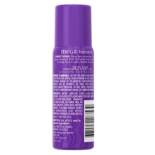 Aussie Mega Hairspray - 1.5 Fluid Ounce - Strong Hold, Flexible Finish - görsel 4