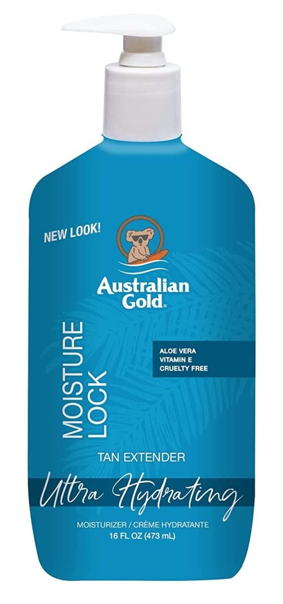 Australian Gold Moist Lock Tan Extender 16 Ounce Pump (473ml) - 6 Pack Avelisse