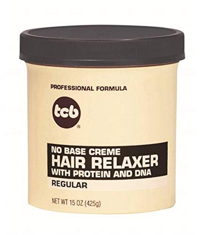 TCB Hair Relaxer No Base Creme - Regular Strength, 15 Ounce (Pack of 6)